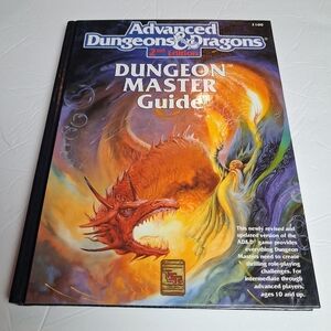 D&D Advanced Dungeons & Dragons Dungeon Master Guide 2nd Edition Hardback Book